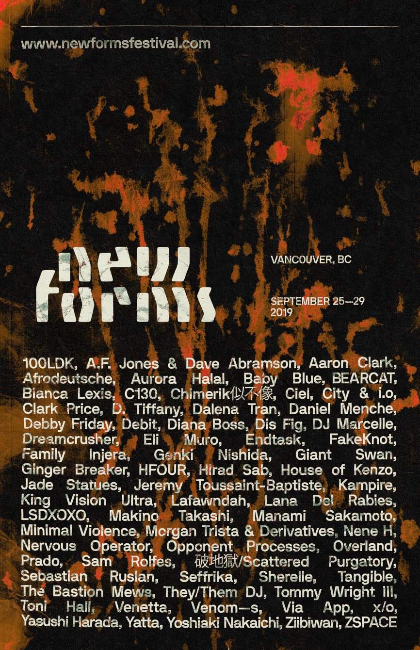 New Forms Festival 2019 - Flyer back