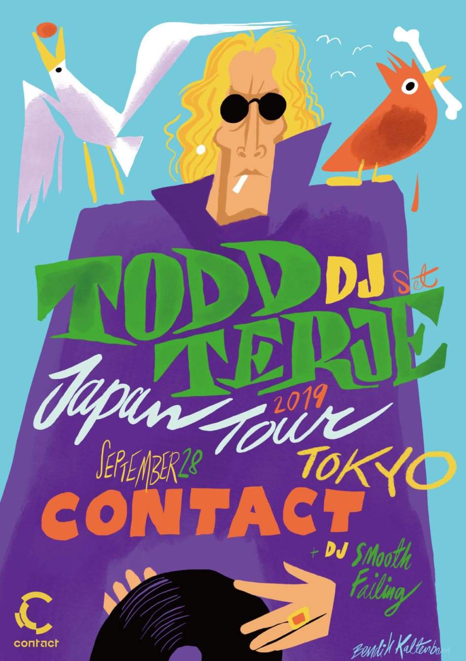 Todd Terje Japan Tour 2019 - Flyer front