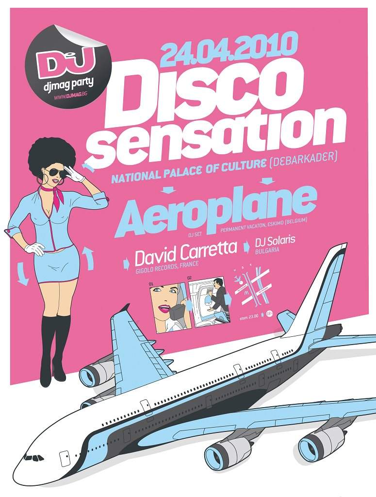 Dj Mag Bulgaria Party with Aeroplane - Flyer front