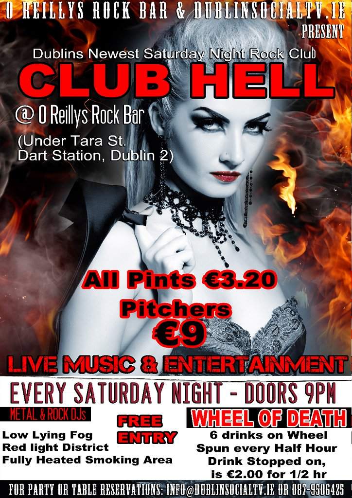 Club Hell at O Reillys Rock Bar, Dublin