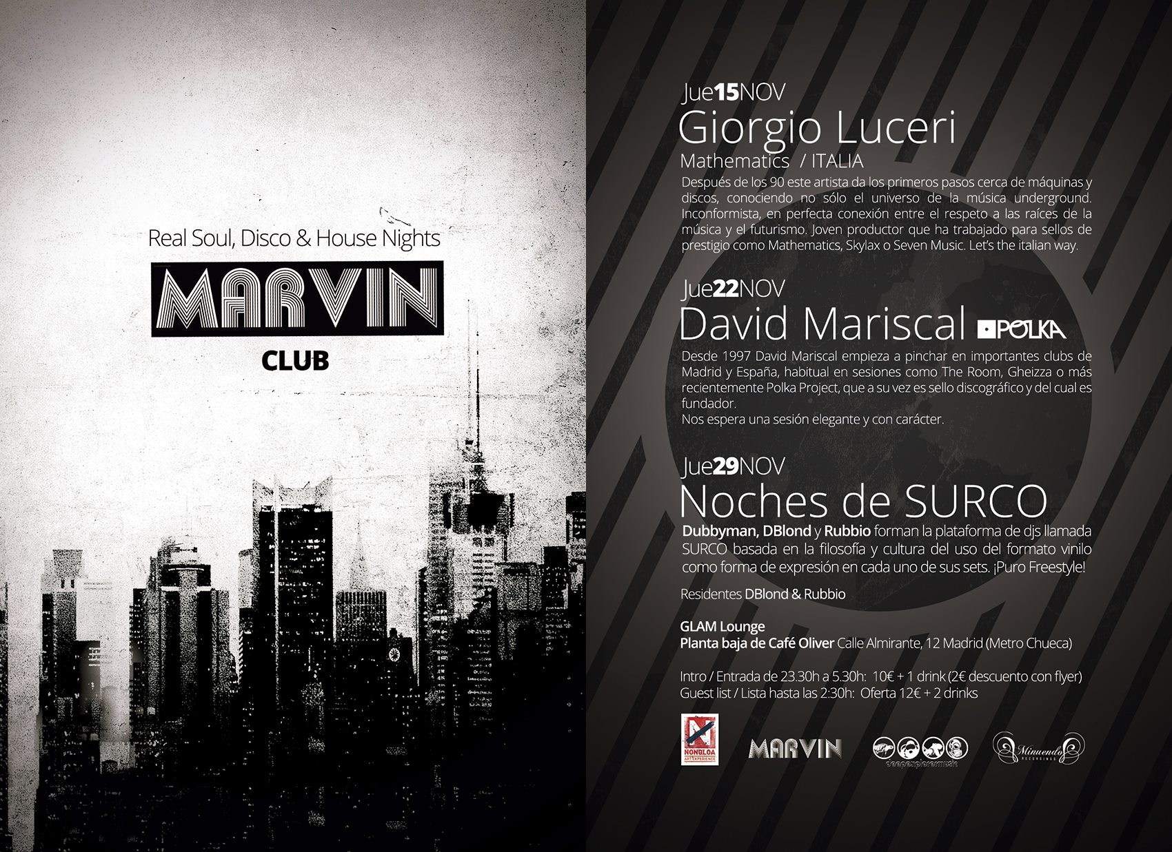 Marvin Club at Glam Lounge, Madrid
