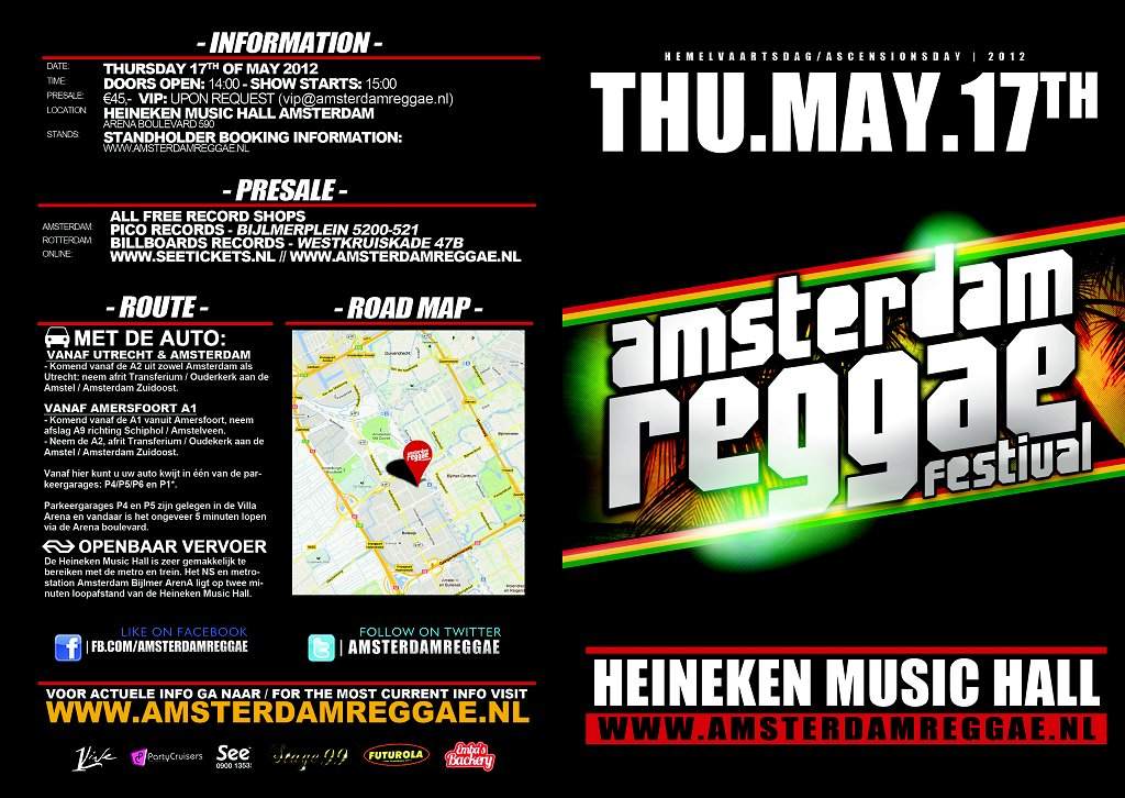 Amsterdam Reggae Festival at Heineken Music Hall, Amsterdam