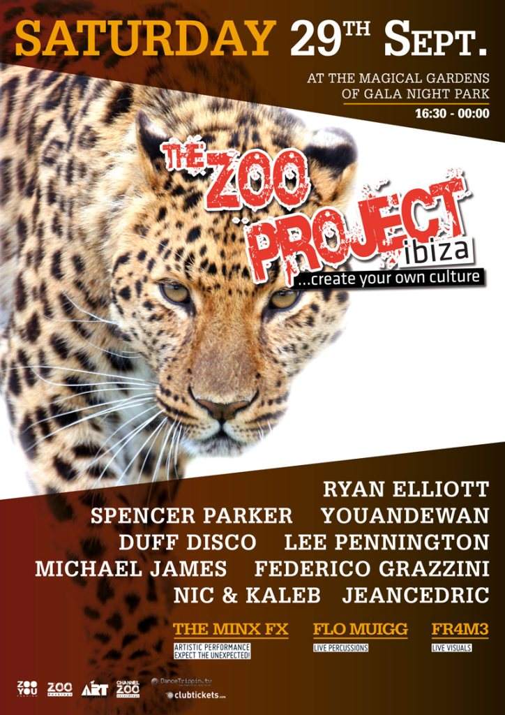 The Zoo Project presents Ryan Elliott, Spencer Parker, Youandewan, Duff  Disco, Evan Baggs at Benimussa Park, Ibiza