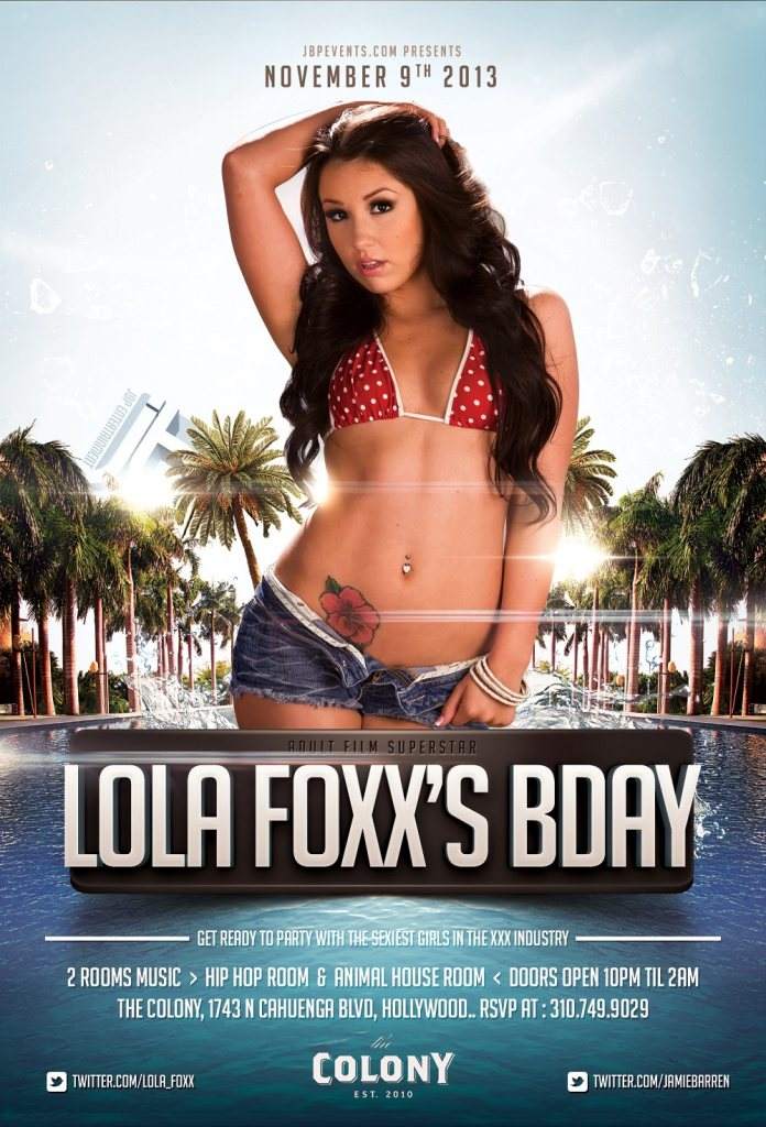 696px x 1024px - Atmla Adult Star Lola Foxx Birthday Bash at The Colony Nightclub, Los  Angeles