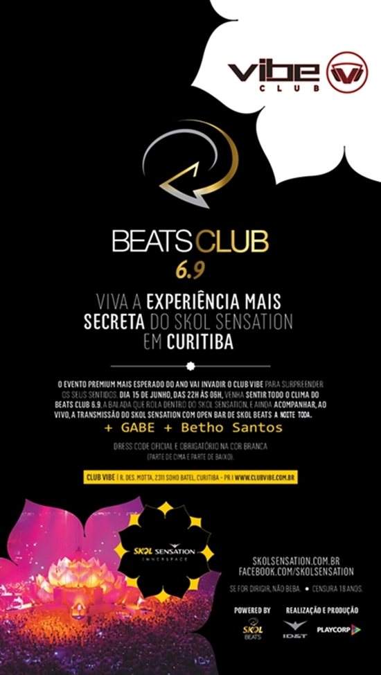 Beats Club by Skol Sensation with Gabe at Club Vibe, Brazil