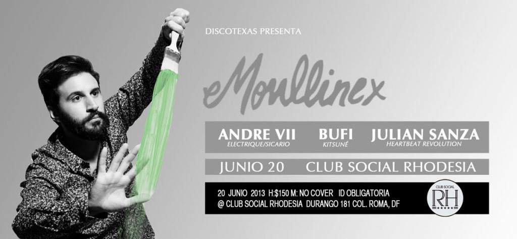 Moullinex at Club Social Rhodesia, Mexico City