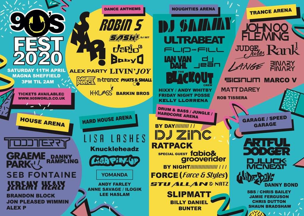 90s Fest 2020 at Magna Science Adventure Centre, Midlands