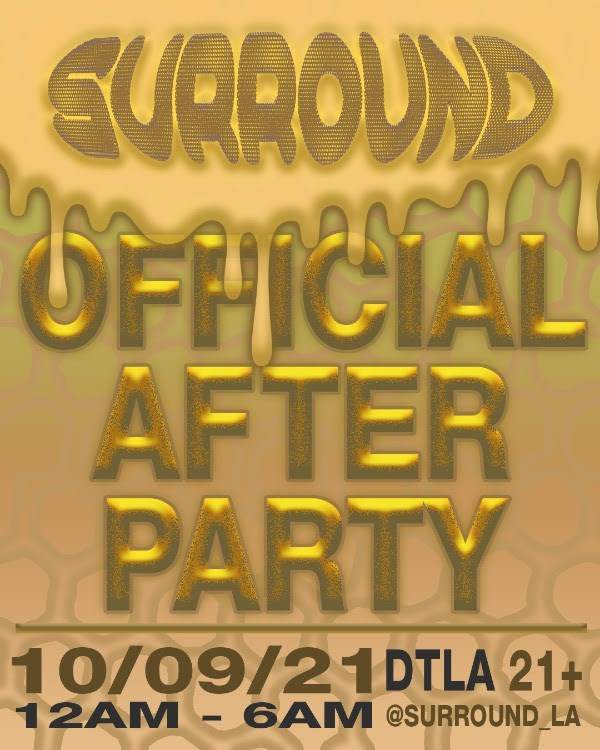 Surround Afterparty - Flyer front