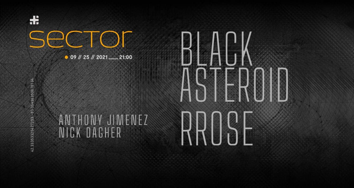 Sector - Rrose & Black Asteroid - Blank Code Detroit Series - Flyer front