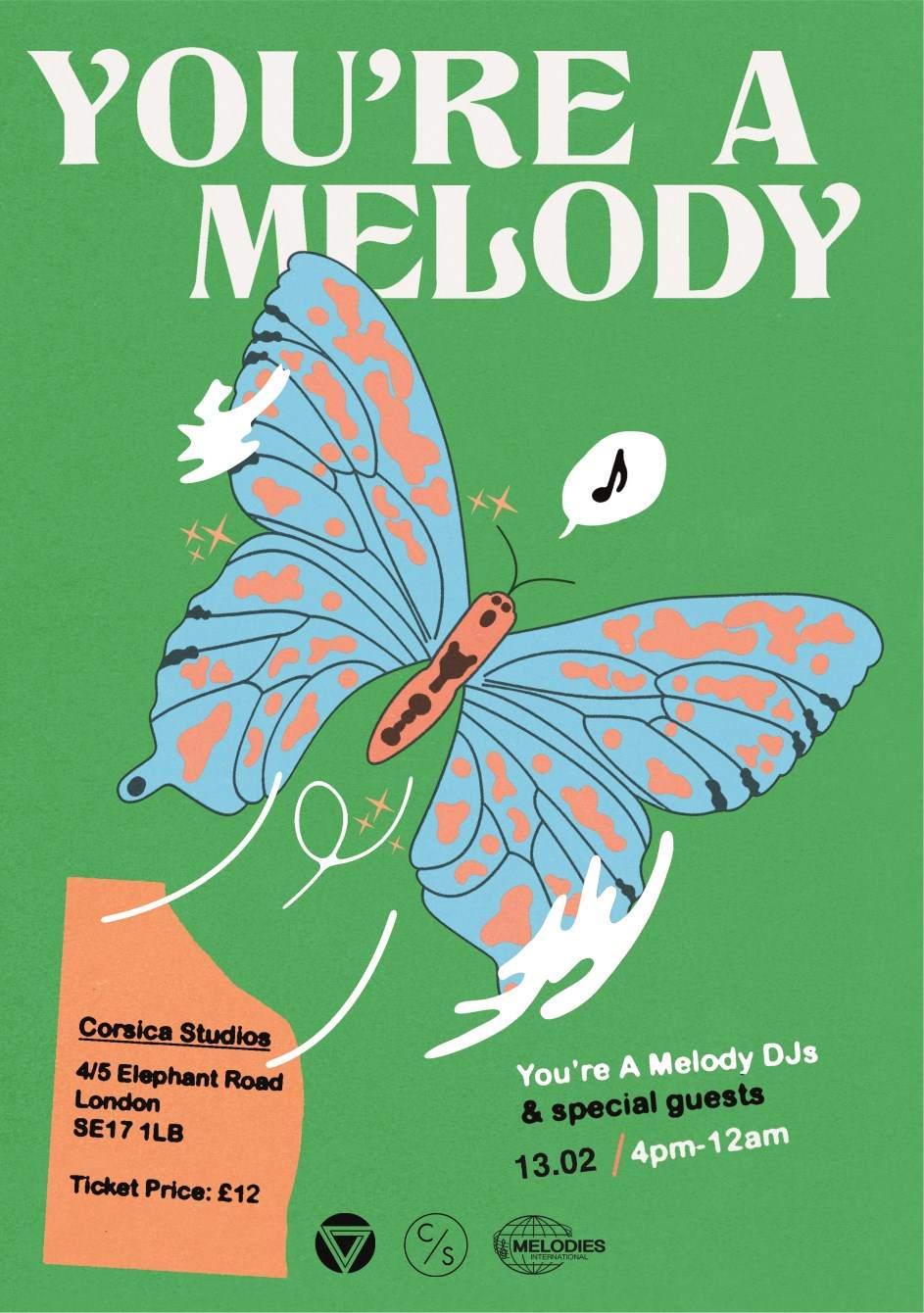 You're a Melody - Flyer front