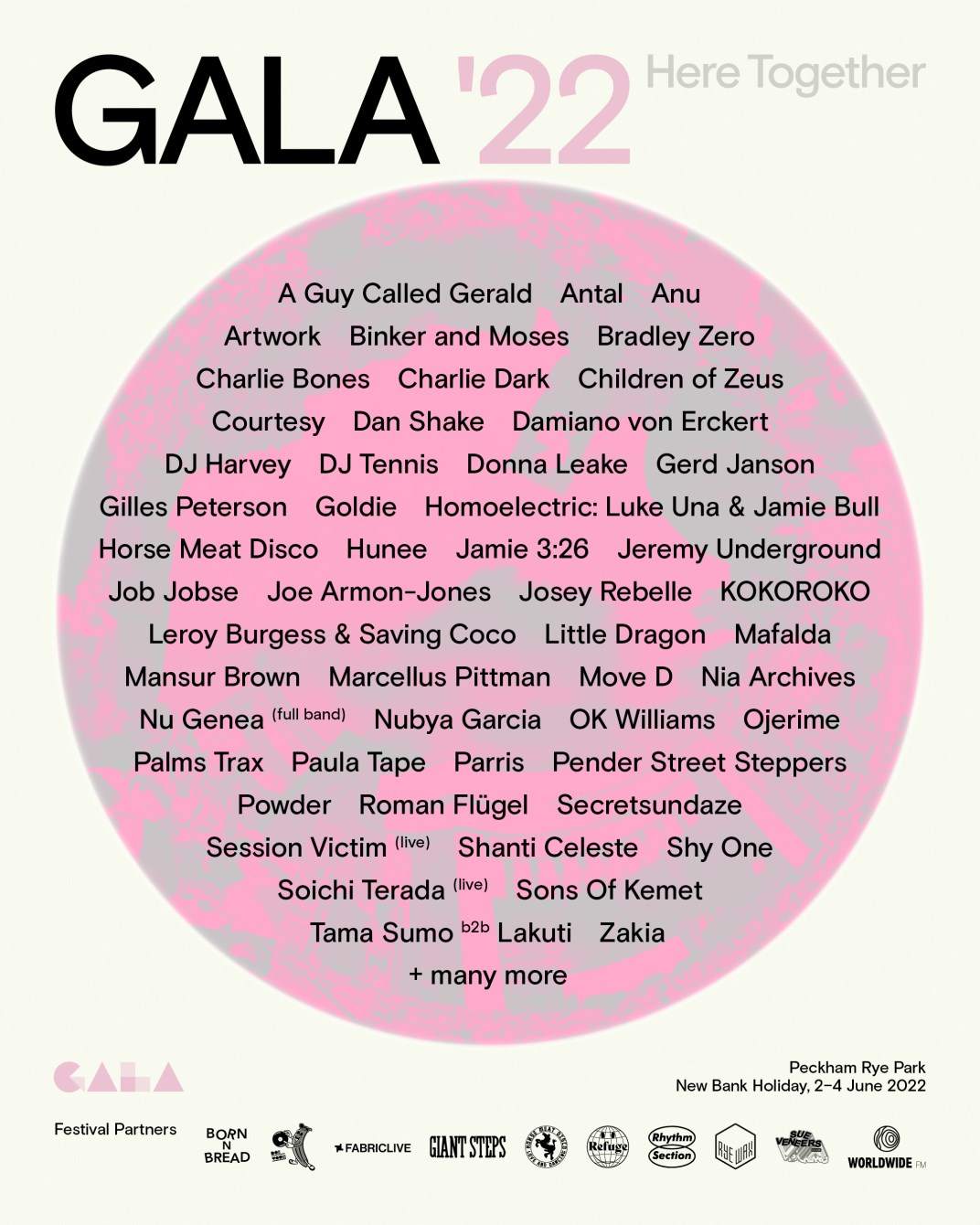 GALA '22 at Peckham Rye Park, London