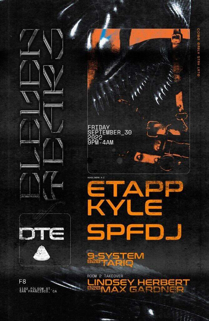 11 Years of Direct to Earth with Etapp Kyle and SPFDJ - Flyer front
