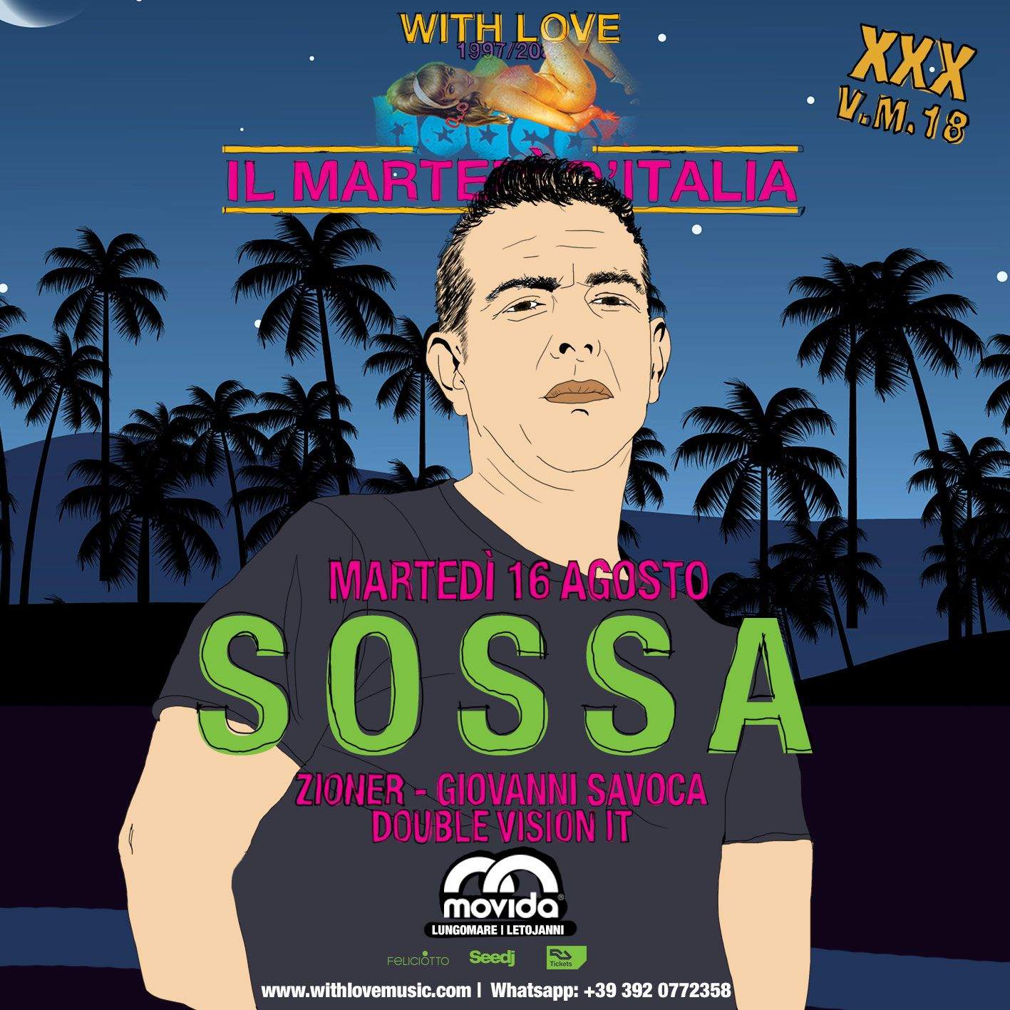 HOUSEX - Il Martedì d'Italia - 25th season: Sossa - Flyer front