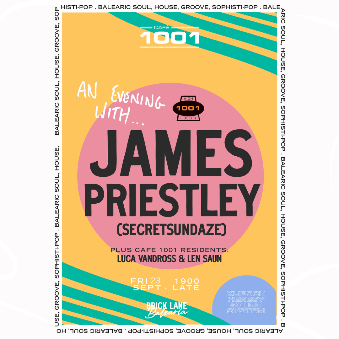 Brick Lane Balearia With James Priestley - Flyer front