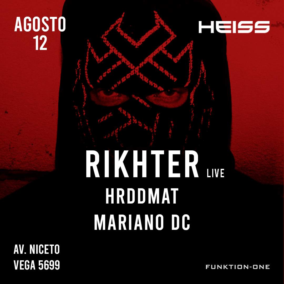 RIKHTER . 12.08. Heiss Techno - Flyer front