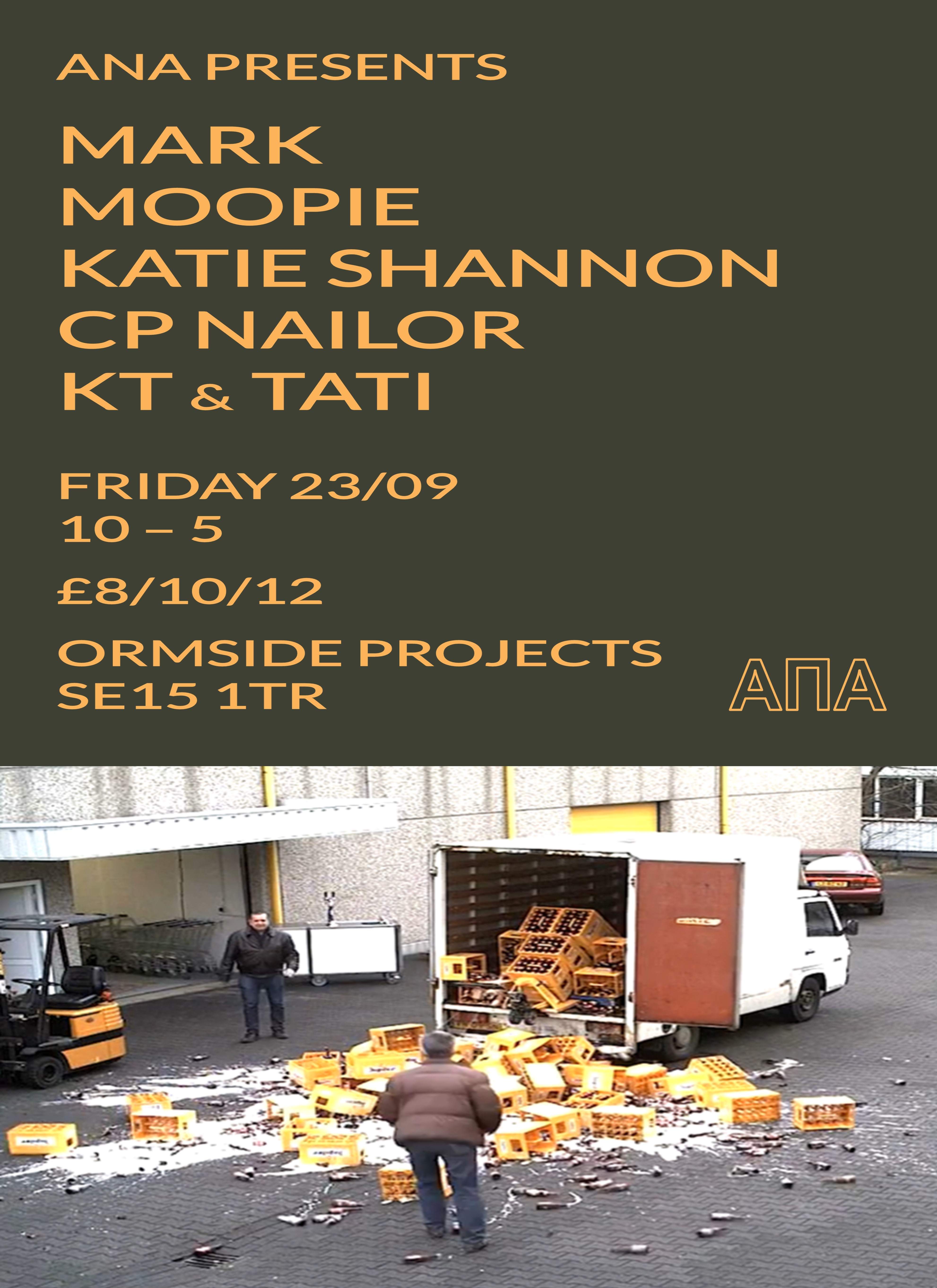 ANA with Moopie, Mark, Katie Shannnon, CP Nailor, KT & Tati - Flyer front