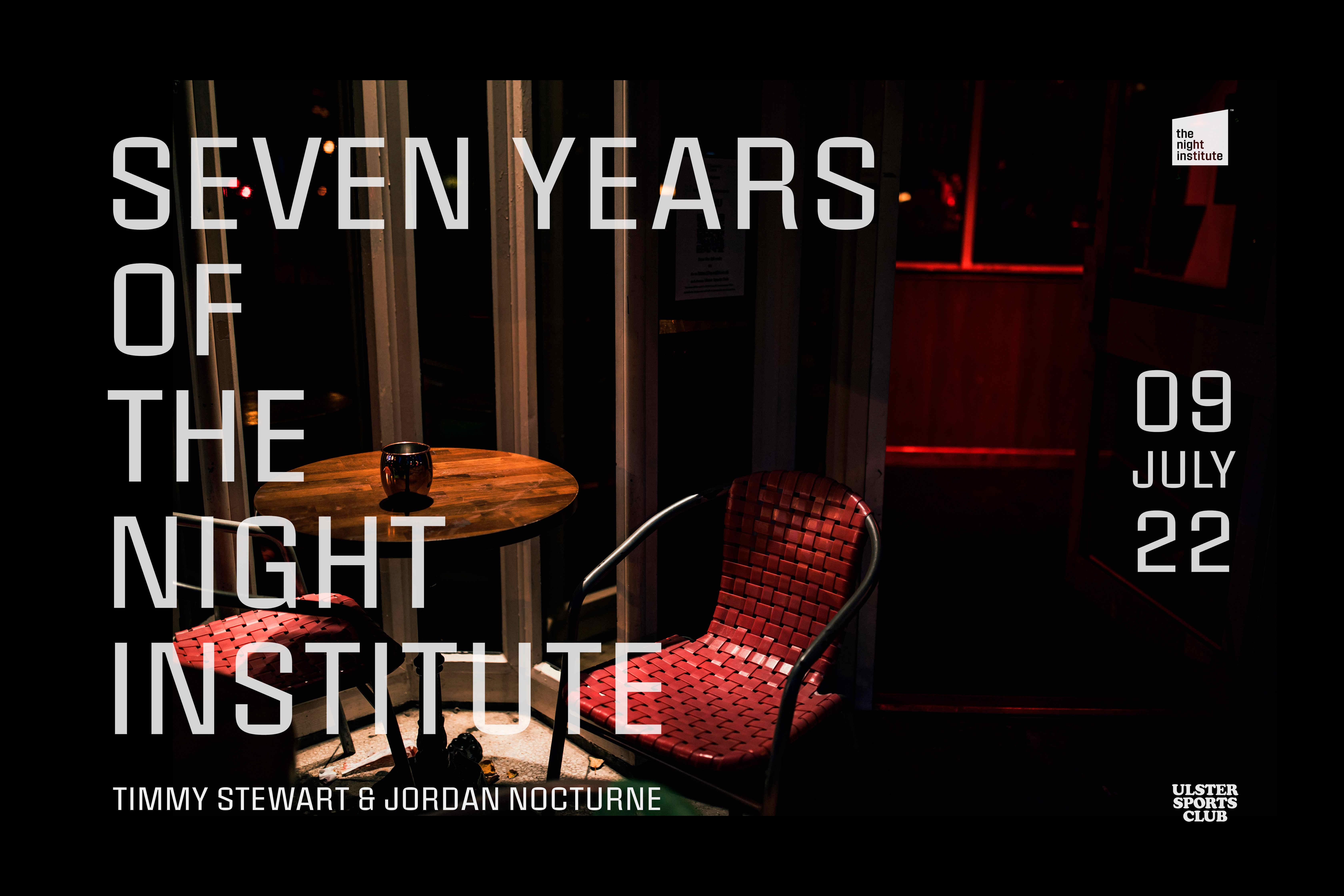 The Night Institute is Seven - Flyer front