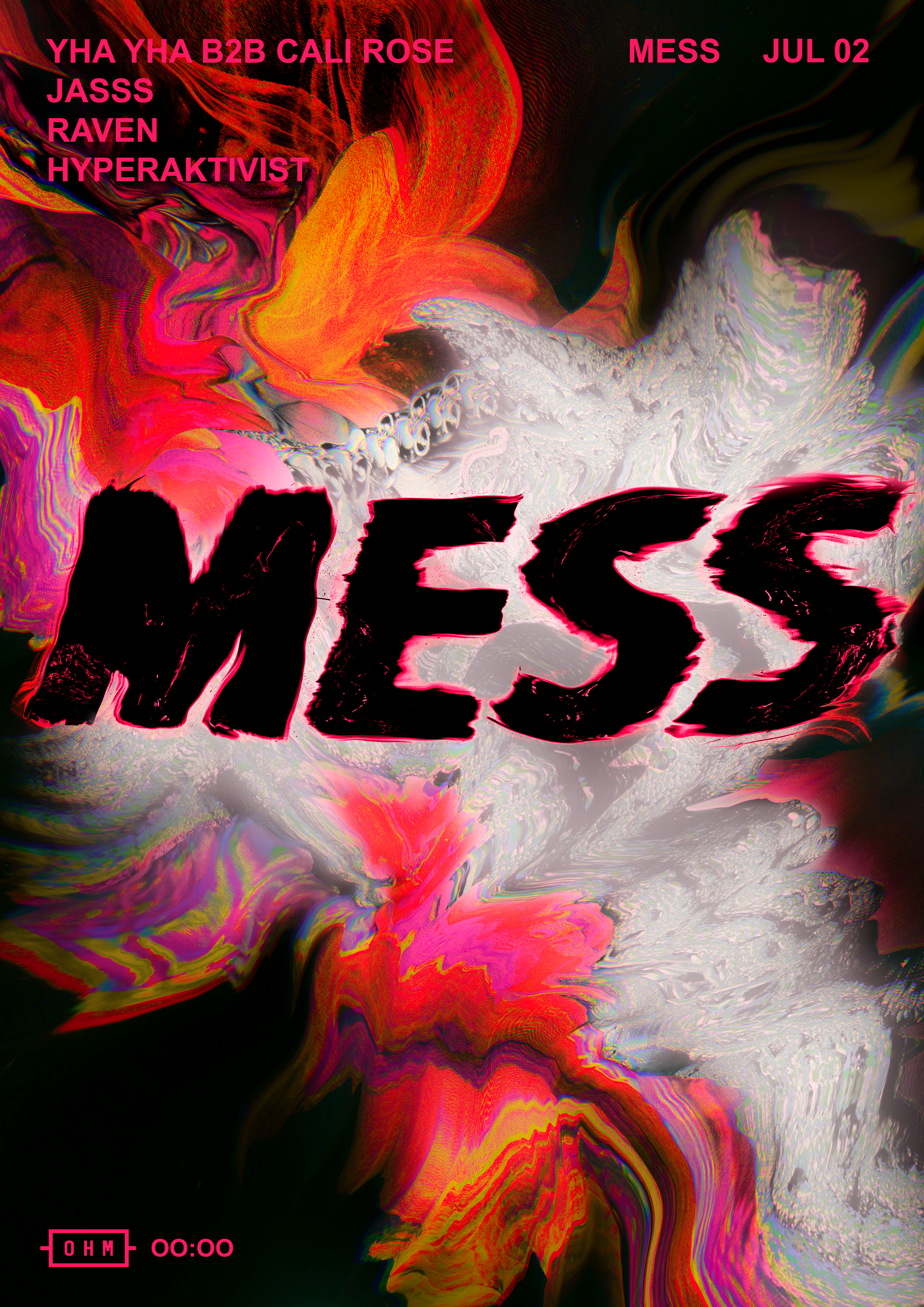 MESS - We Are Back - Flyer front