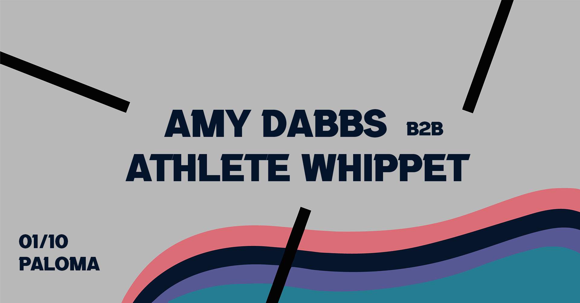 All Night with Amy Dabbs & Athlete Whippet - Flyer front