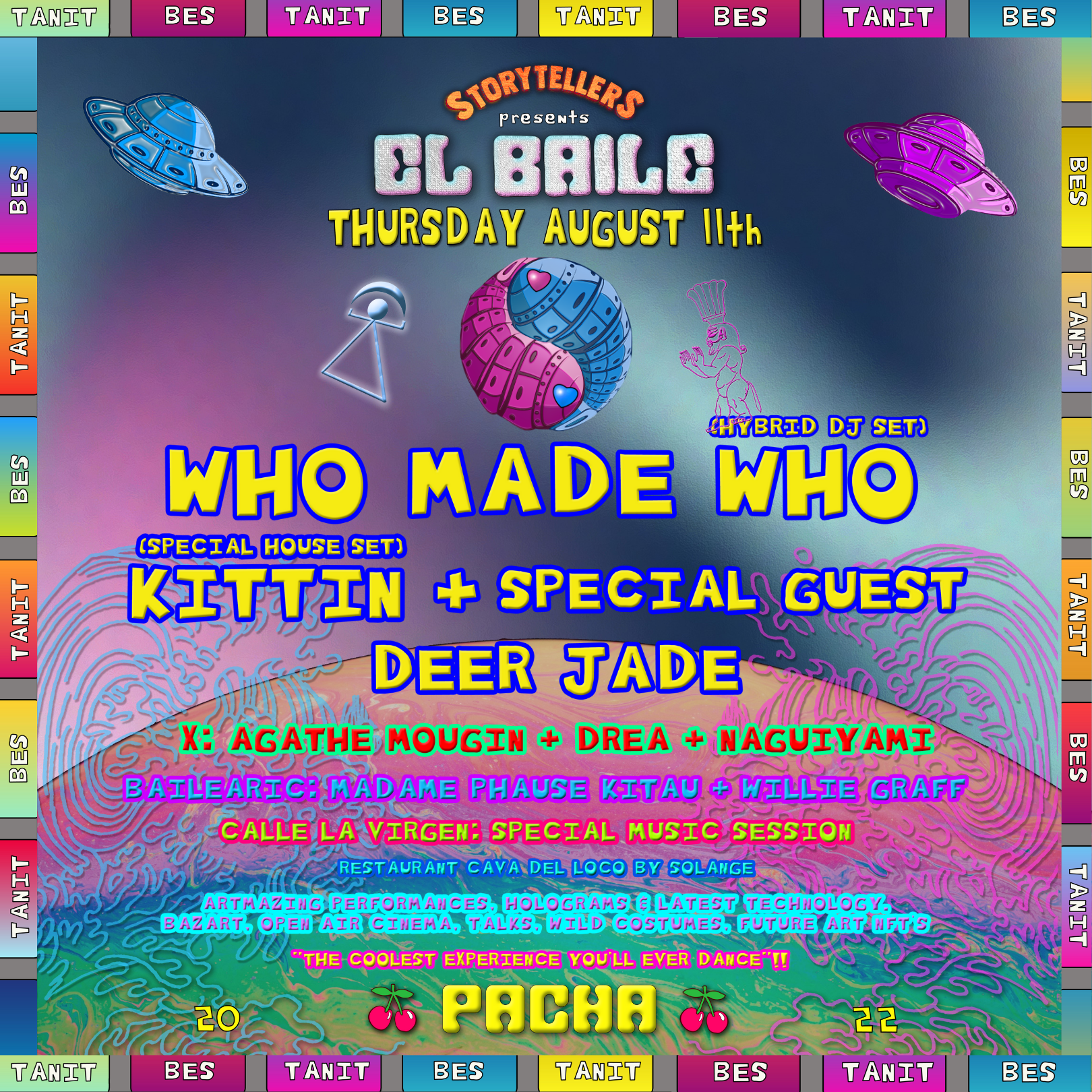 EL BAILE: Deer Jade + WHO MADE WHO + KITTIN & MORE - Flyer front