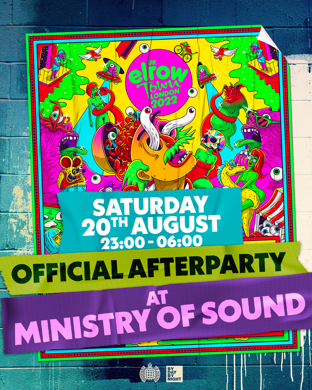 Elrow Town Festival official afterparty - Flyer front