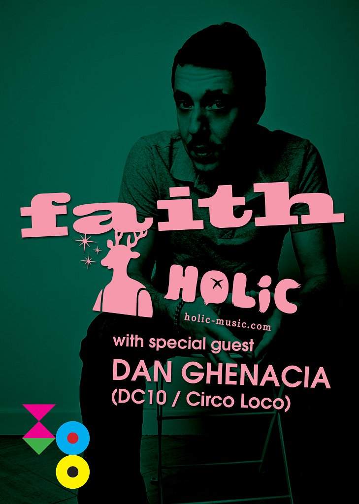 Holic & Faith Xmas Party with Dan Ghenacia - Flyer front