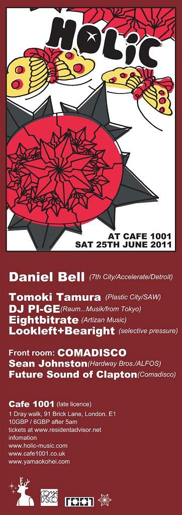 Holic with Daniel Bell - Flyer back