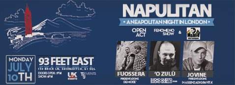 Napulitan - A Neapolitan Night in London - Flyer back