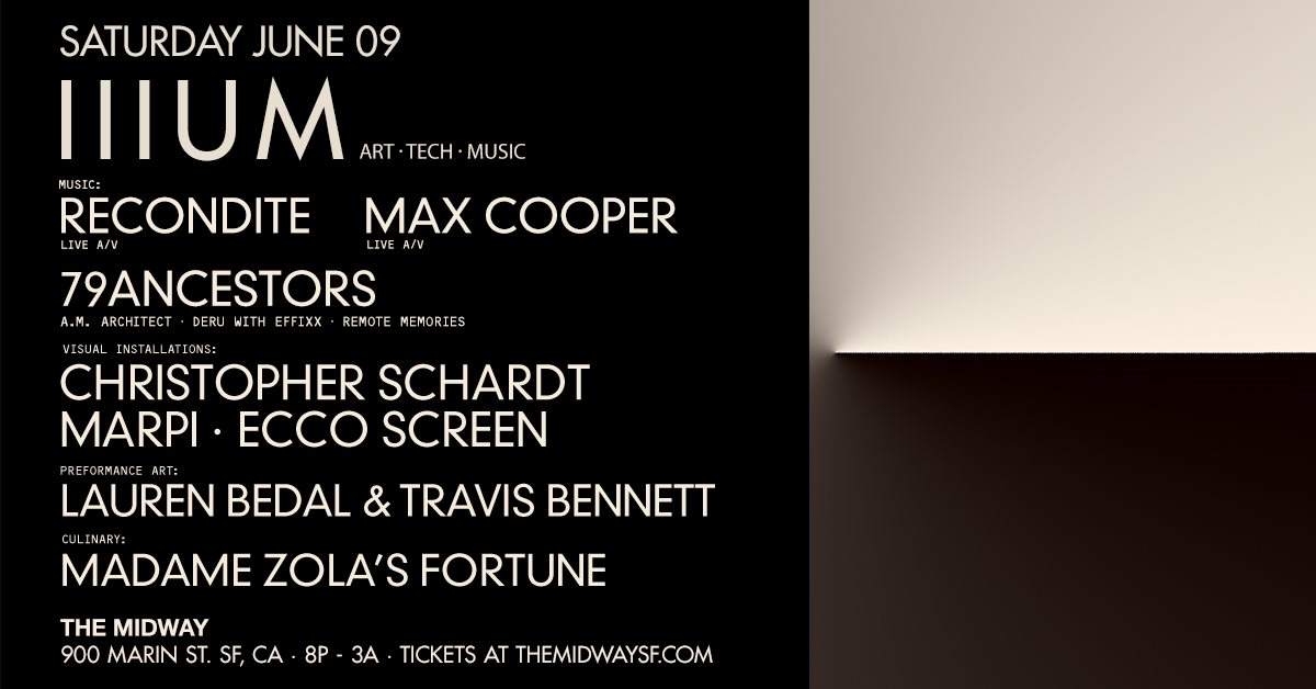 Illum with Max Cooper (Live) & Recondite (Live) - Flyer back
