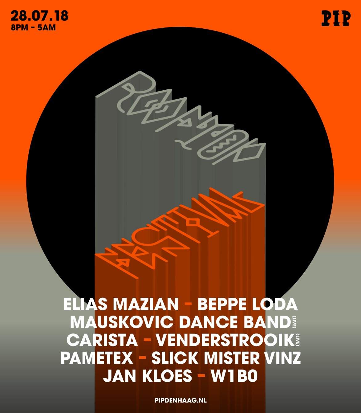 Rooftop Festival 2018 - Flyer front