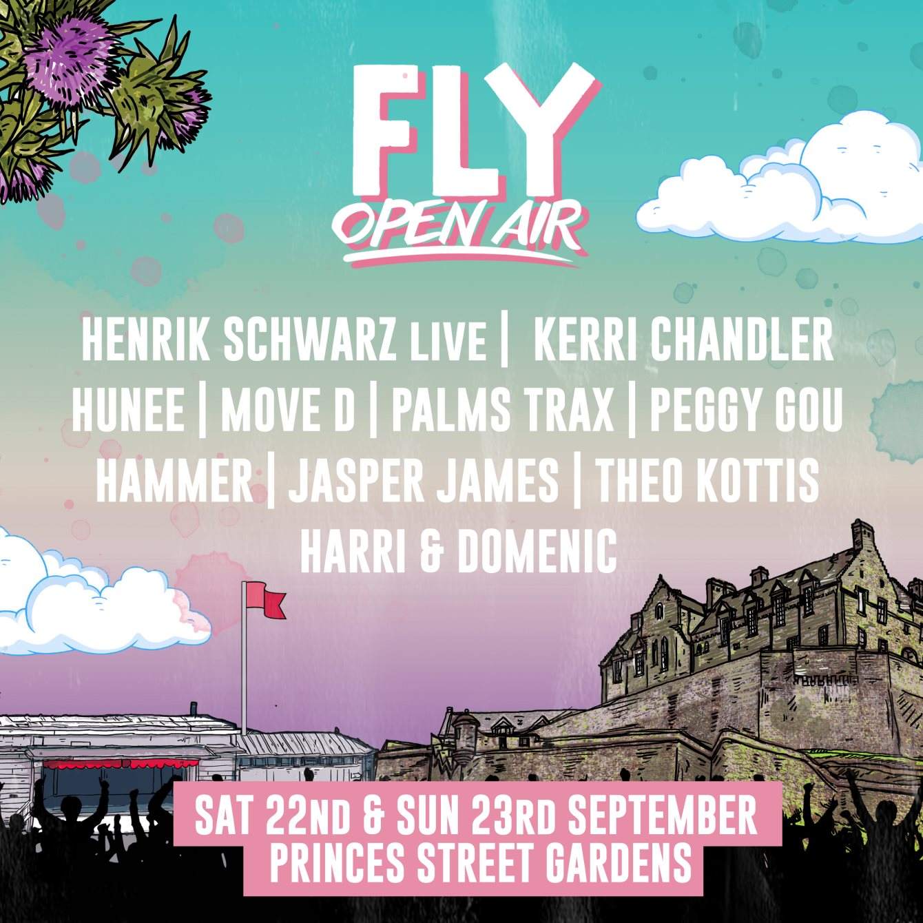 FLY Open Air Festival - Sat & Sun - Flyer back