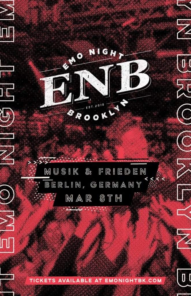 Emo Night Brooklyn: Berlin, Germany - Flyer front