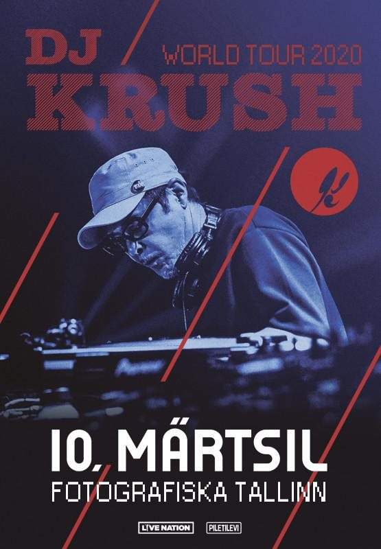 DJ KRUSH - World Tour 2020 - Flyer front