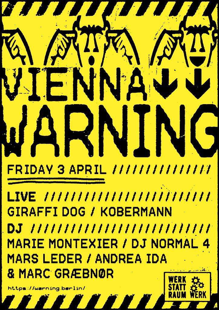 [CANCELLED] Vienna Warning - Flyer front