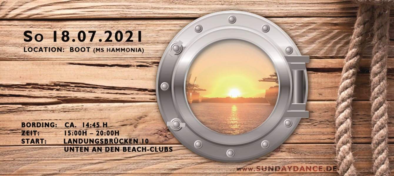 [RESCHEDULED] Sunday Dance 2021 - 11 Years Boat Party - Flyer front