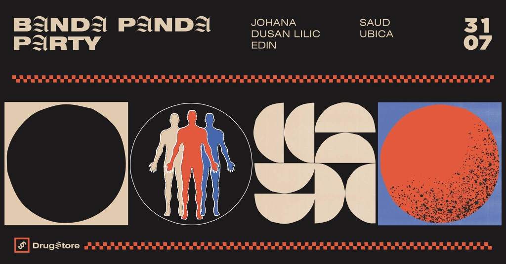 Banda Panda Party with Johana, Lilic, EDIN, SAUD & Ubica - Flyer front