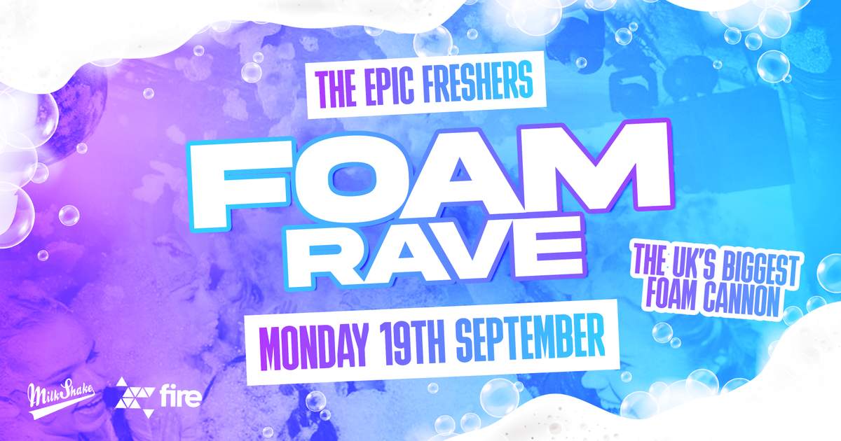 The Epic Freshers Foam Rave 2022 at Fire, London