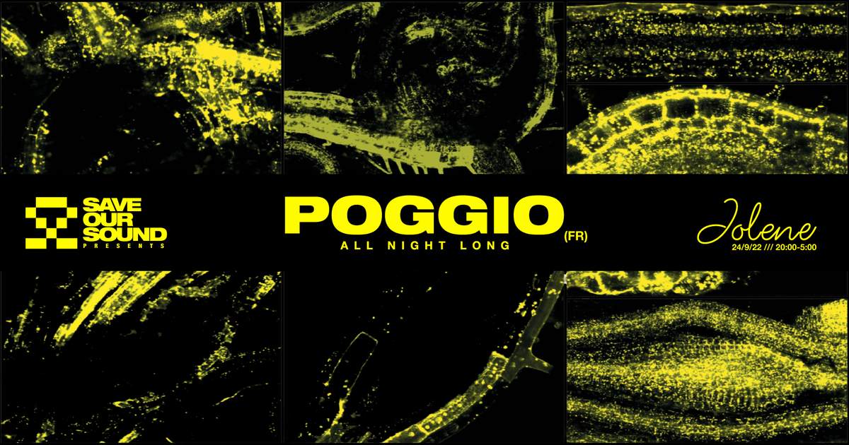 Save Our Sound presents Poggio(FR) all night long Jolene at Jolene, Copenhagen