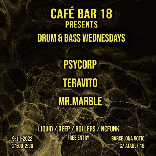 DRUM & BASS WEDNESDAYS at 18, Barcelona