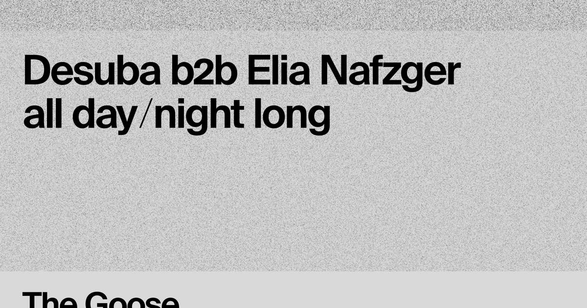 Boat party with Desuba b2b Elia Nafzger [All day/night long] at TBA, Manchester Boat party with Desuba b2b Elia Nafzger [All day... 
