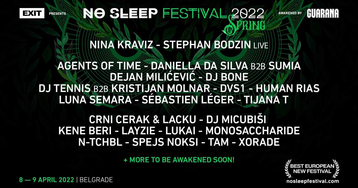 No Sleep Festival 2022 - Spring at Hangar Luke Beograd, Serbia