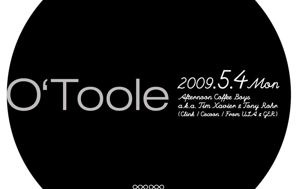 OToole at Warehouse702, Tokyo OToole at Warehouse702, Tokyo (2009) ⟋ RA