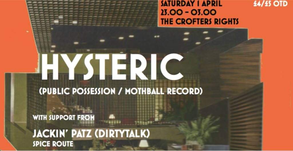 The Pool presents Hysteric at The Crofters Rights, Bristol The Pool presents Hysteric at The Crofters Rights, Bristol (2017) ⟋ RA