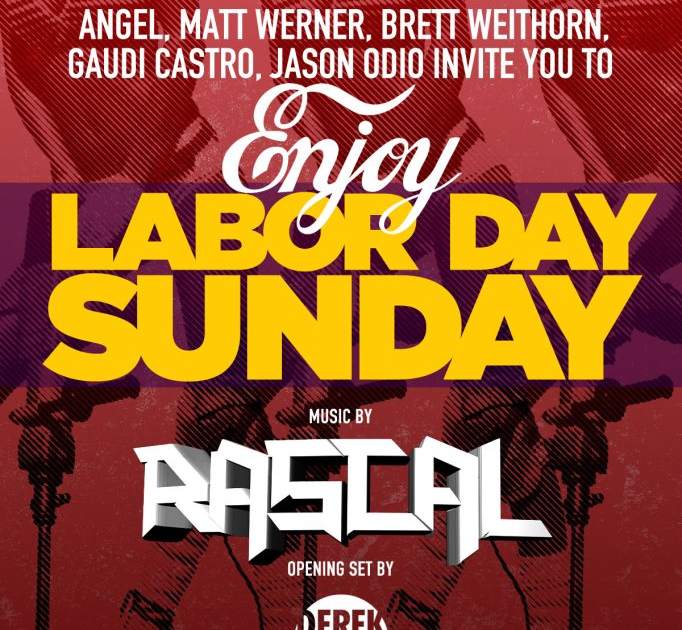 Labor day Sunday at Wall Lounge, Miami