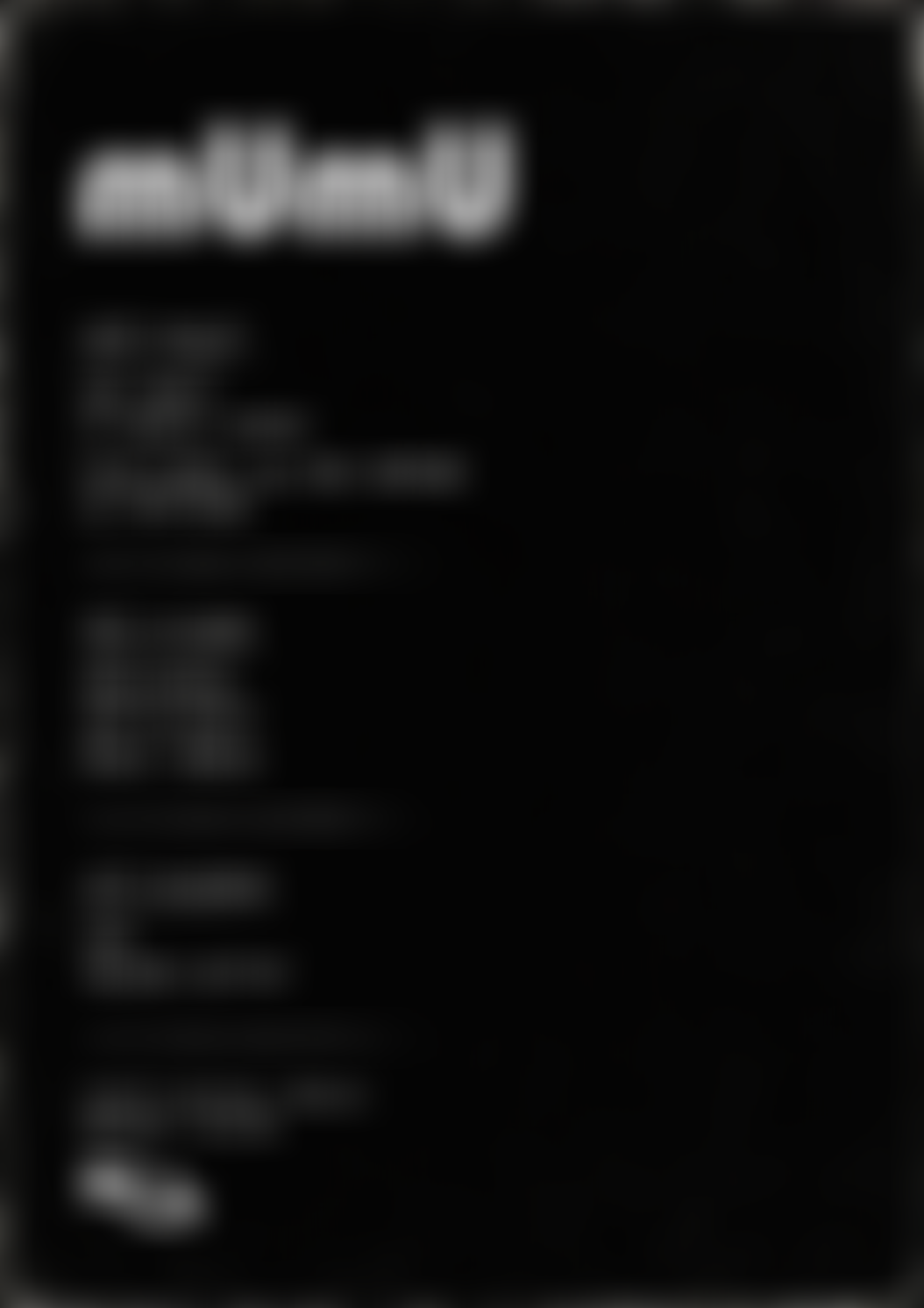 mUmU [The techno edition] at Kapsule, Liverpool