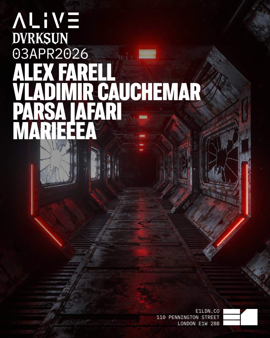 ALIVE: Alex Farell, Vladimir Cauchemar & Parsa Jafari