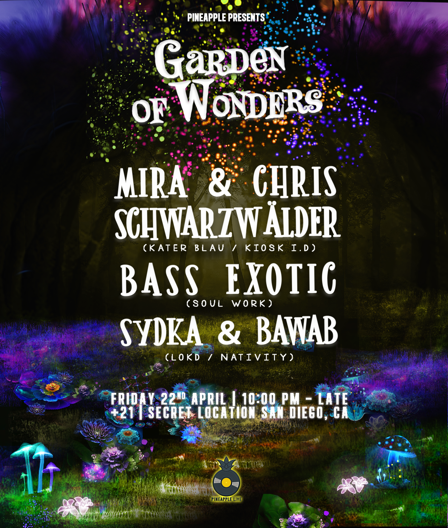 Mira Chris Schwarzwalder X Pineapple Live At Tba San Diego