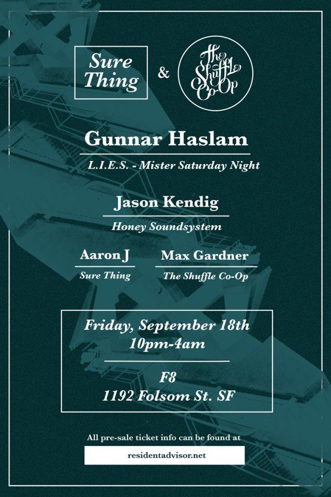Sure Thing Shuffle Co Op Gunnar Haslam Jason Kendig At F8 1192 Folsom San Francisco Oakland