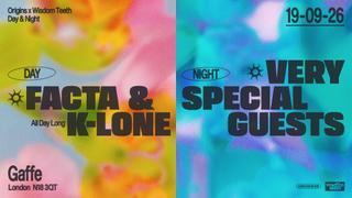 Wisdom Teeth: Facta & K-LONE (All Day Long) & More TBA