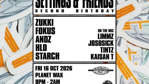 SETTINGS & FRIENDS: SECOND BIRTHDAY